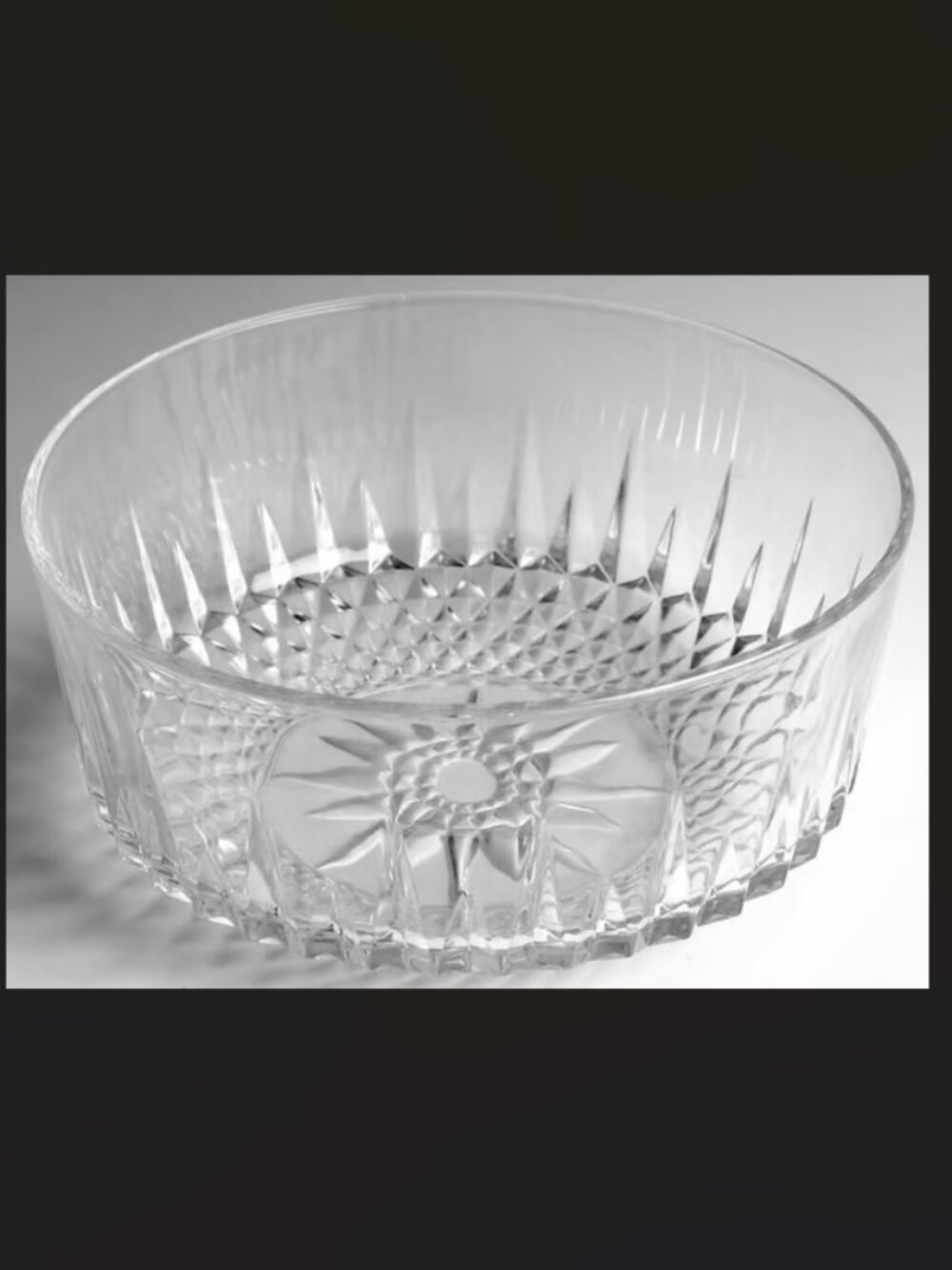 Diamant Salad Bowls by Cristal D'Arques - Durand (3 pc)